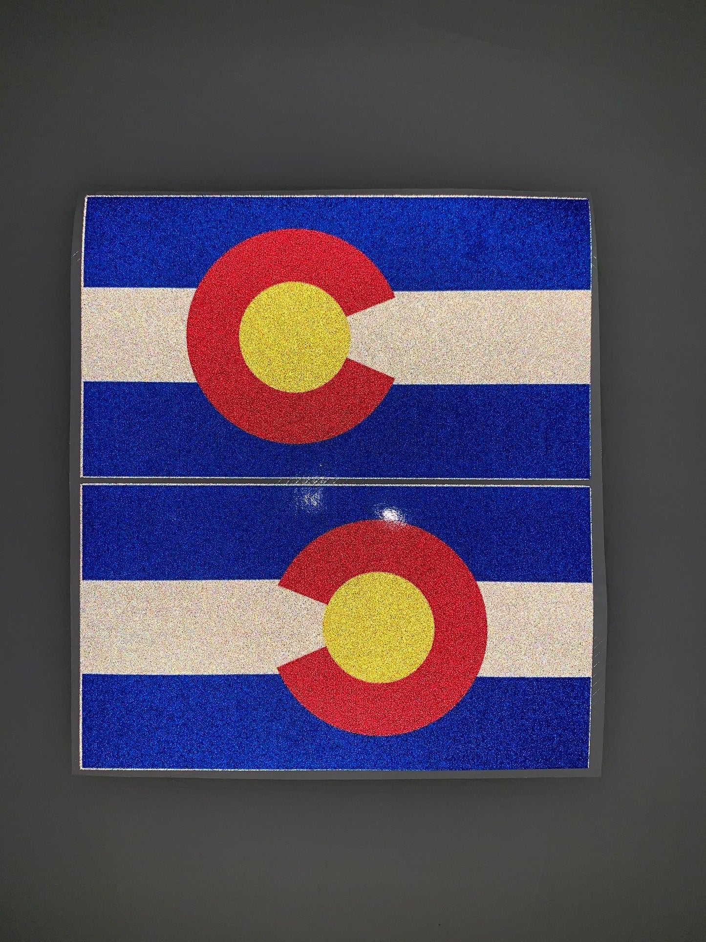 Colorado State Flag: 5" 3M Reflective Decal Stickers (x2)