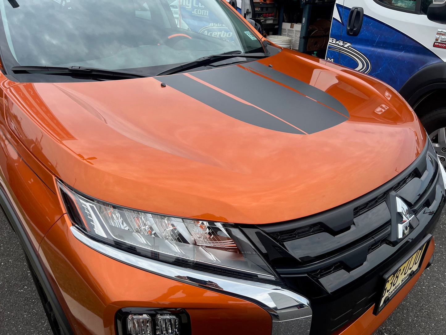 Hood Decal Cover for 2024-2025 Mitsubishi Outlander Sport