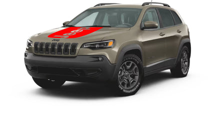 Hood "Jeep" Decal Cover for 2014-2019 Jeep Cherokee Trailhawk