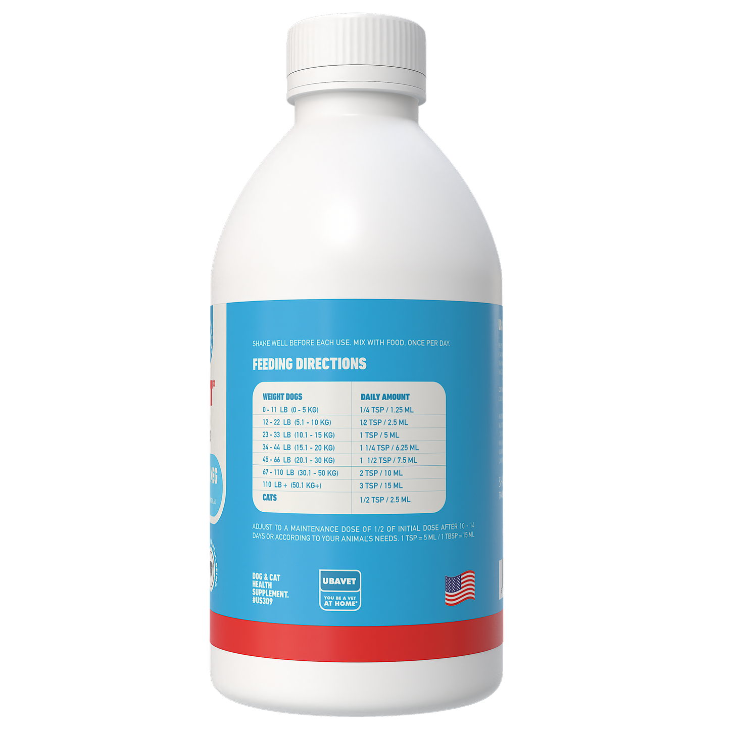 UBAVET Joint Power MEG Maximum Joint Support Liquid for Dogs & Cats