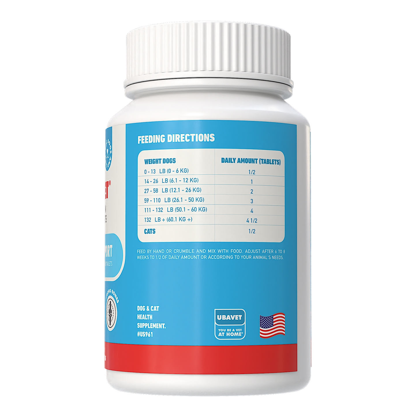 UBAVET Joint Support Advanced Joint Care Chew Tablets for Dogs & Cats