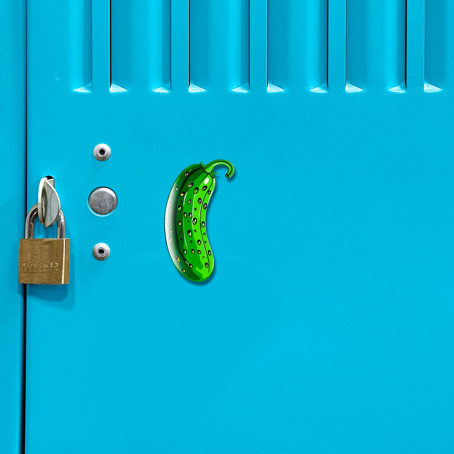 Acrylicious Funky Green Pickle Magnet by Onyx O