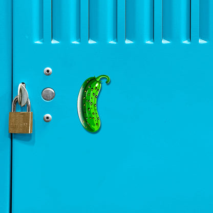 Acrylicious Funky Green Pickle Magnet by Onyx O