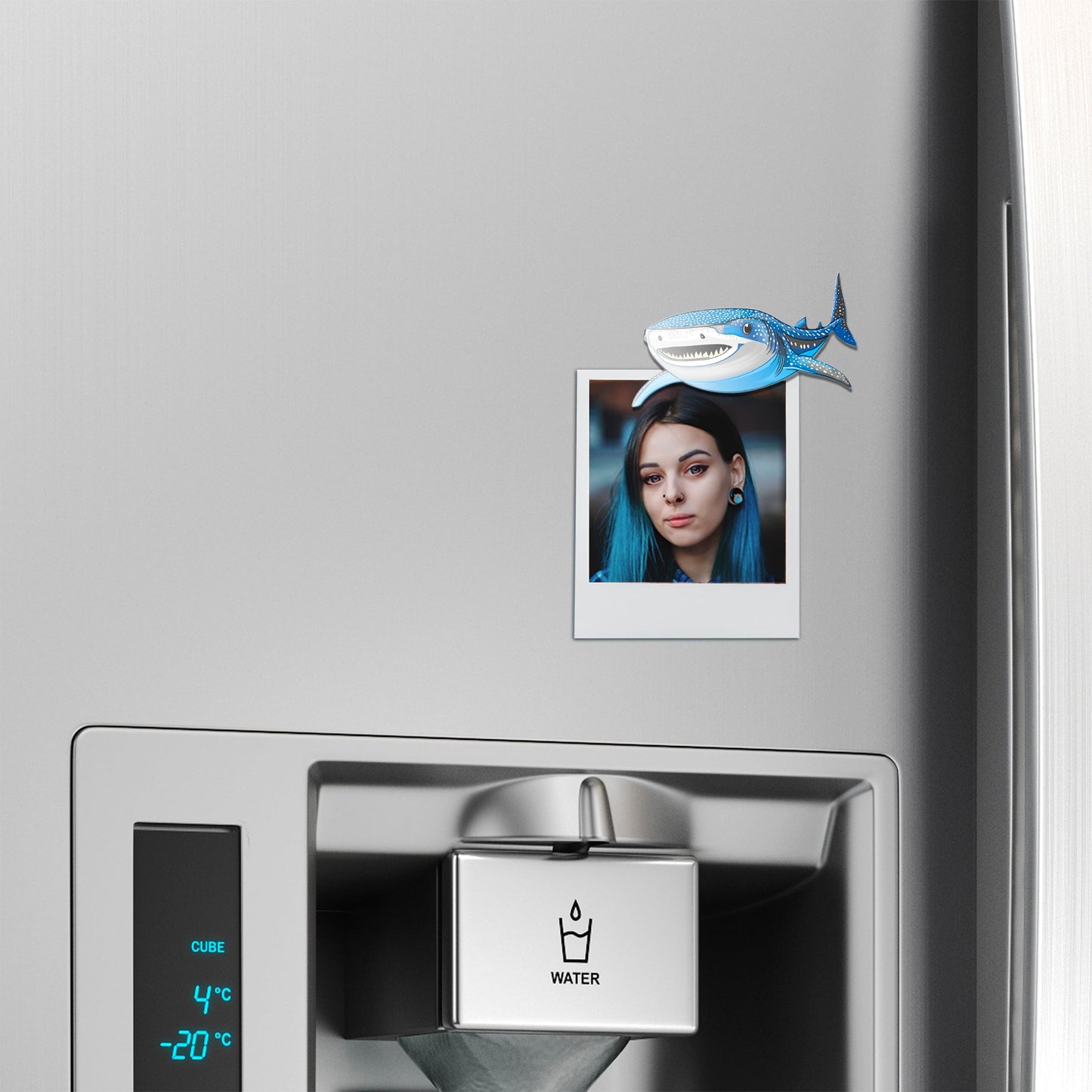 Acrylicious Attack Swimming Shark Magnet by Onyx O