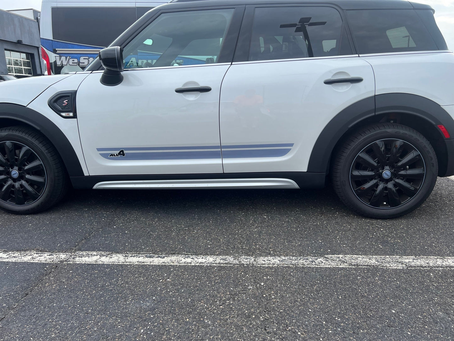 Side Rocker Stripe Decals for 2017-2024 Mini Countryman 4 Door (x2)