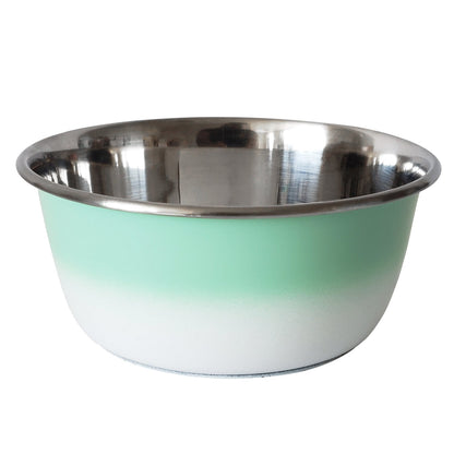 Deep Dog Bowl – Stainless Steel Bowl, Ideal for Small, Medium & Large Dogs – Mint Green