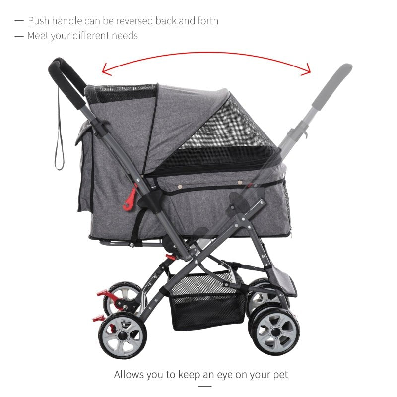 Pet Foldable Travel Carriage Stroller with Reversible Handle - Jaico Online Shop