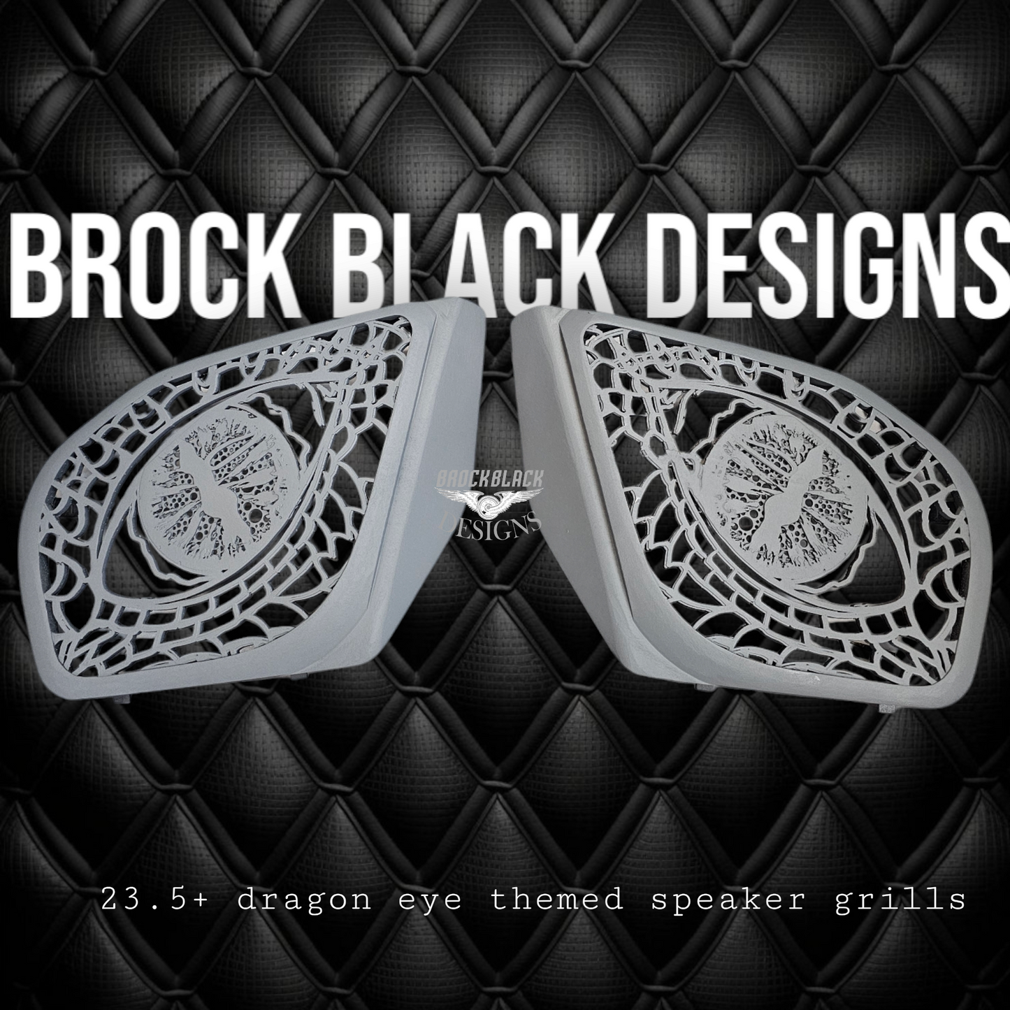 2024+ Road Glide Dragon eye speakers grill covers sets