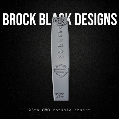 25th CVO console insert 3D Army seal Veteran
