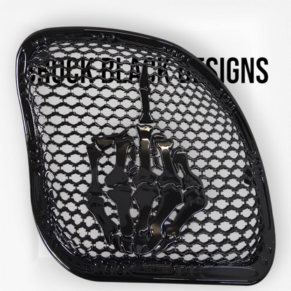 98-2024 Road Glide 3D middle finger speakers grill covers set