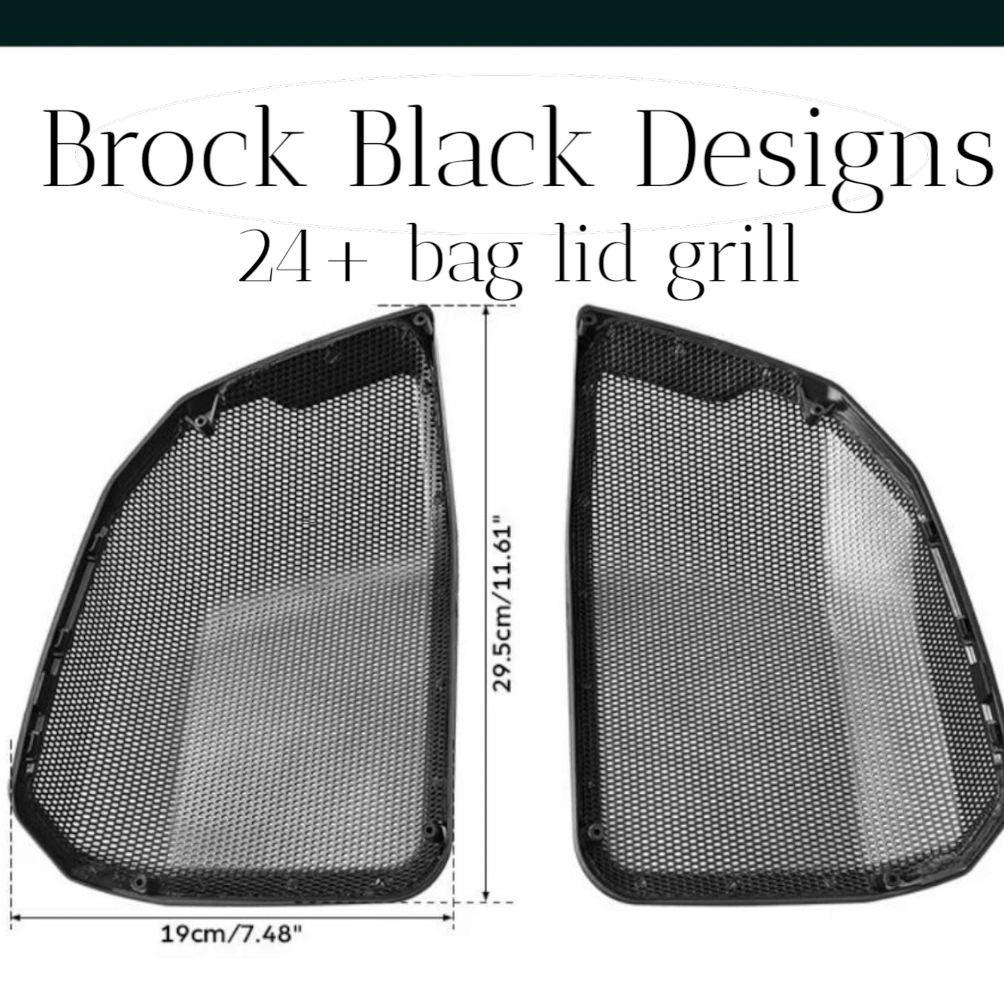 24+ Harley Davidson bag lid Speaker Grill Cover We the People