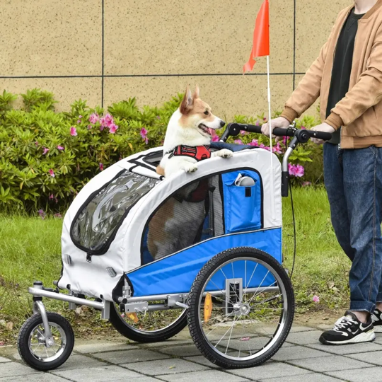 Elite II 2-In-1 Pet Dog Bike Trailer and Stroller