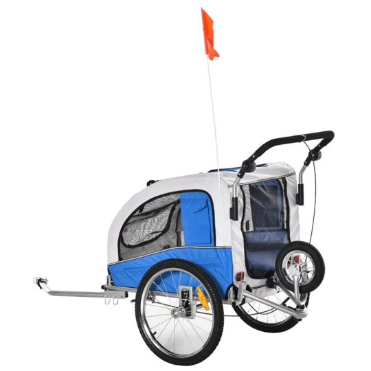 Elite II 2-In-1 Pet Dog Bike Trailer and Stroller