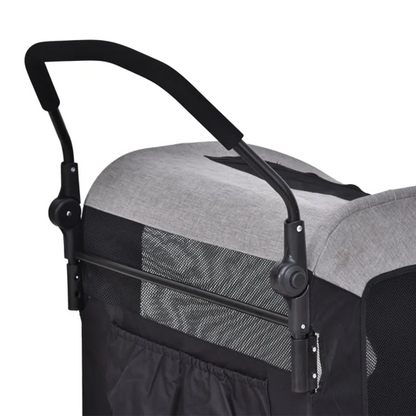 Foldable Pet Stroller with Storage Pocket