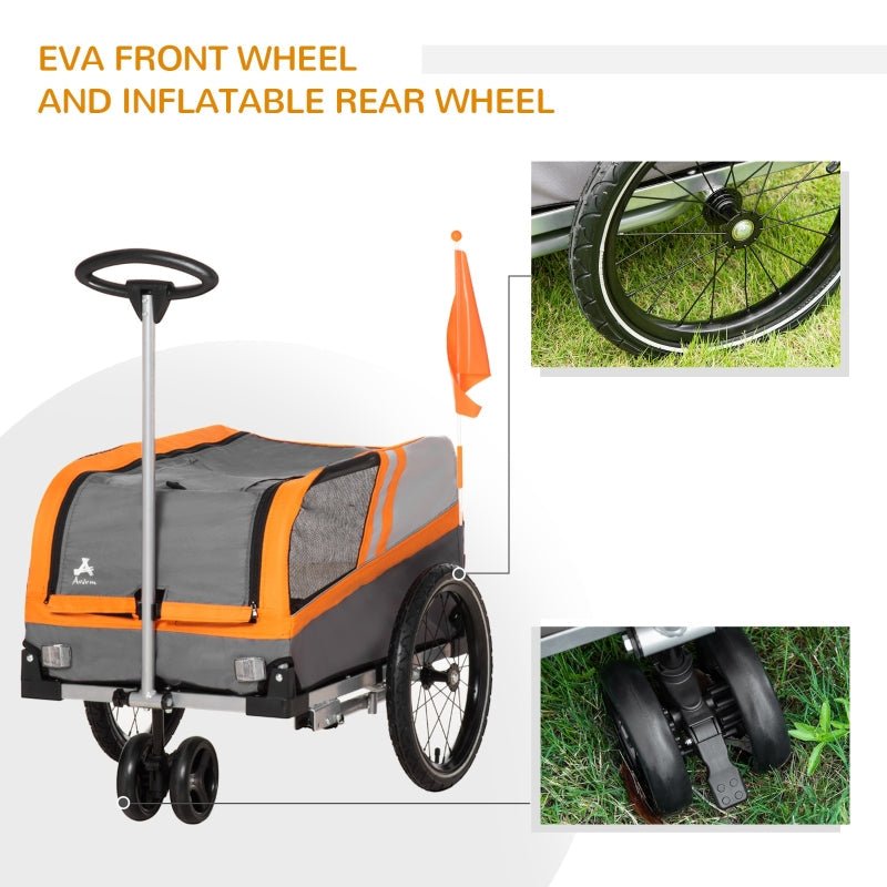 Pet Bike Trailer 2 - in - 1 Travel Stroller - Jaico Online Shop