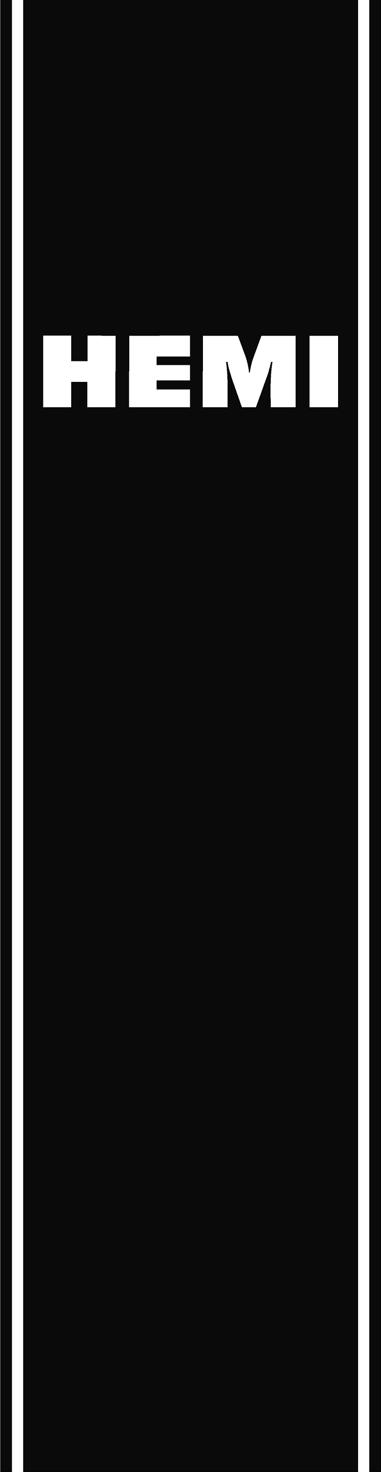 "HEMI" Quarter Panel Decals for 2009-2024 Dodge Ram 1500 (x2)