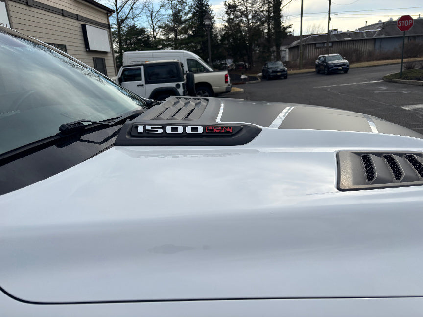 "Rebel" Hood Decal For The 2019-2025 Dodge Ram 1500