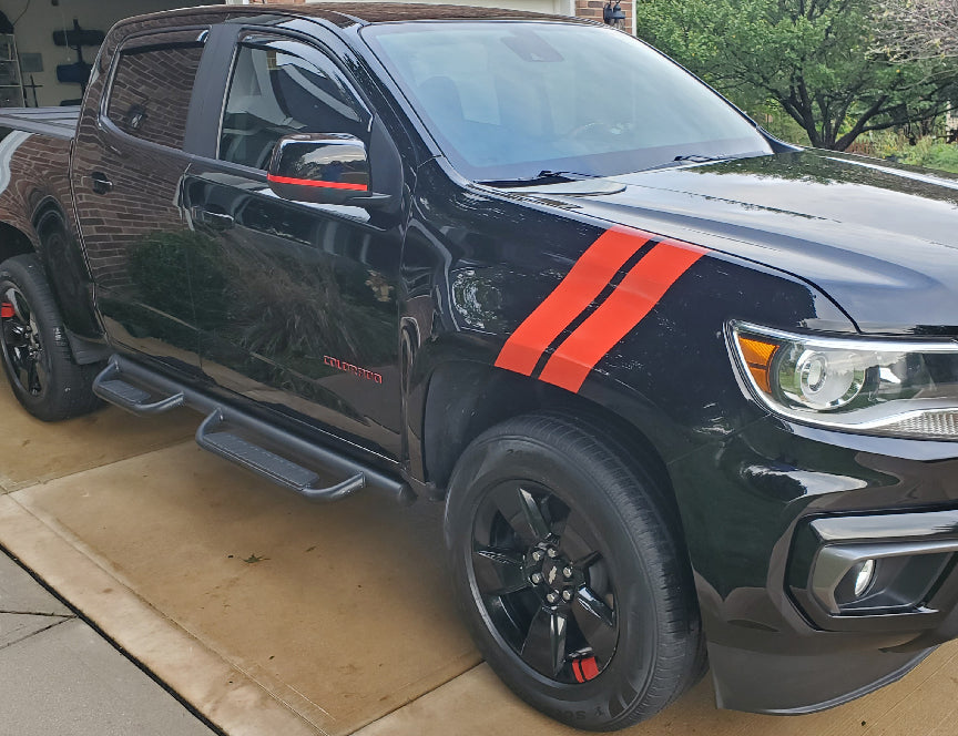 Fender Stripe Decals for 2015-2021 Chevrolet Colorado (x2)