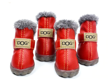 Dog Australia Waterproof Fleece-Lined Warm Dog Snow Boots