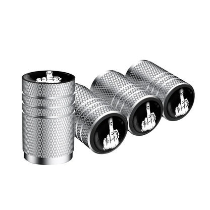 4PCS F*CK Valve Stem Caps