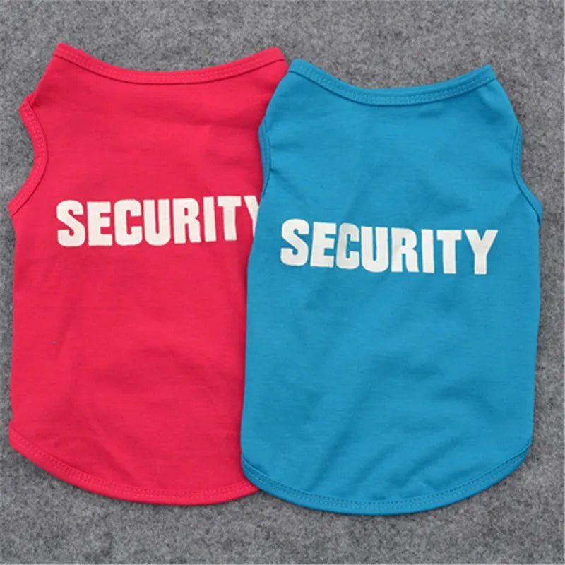 Security Clothing for Dogs Summer Pet T-shirt Costume - Jaico Online Shop