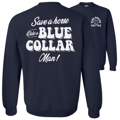 Save A Horse - Crew Sweatshirt - Navy