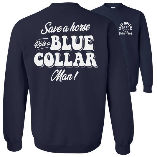 Save A Horse - Crew Sweatshirt - Navy