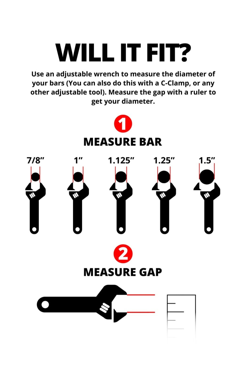 Universial bar holster Full Size Sidearm