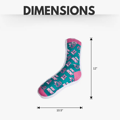 Squeaky Sock Plush Dog Toy – Whimsy Wonders Squirrel Design