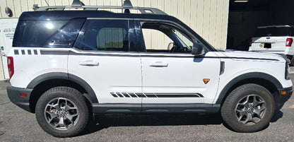 Strobe Side Stripe Decals for 2021-2025 Ford Bronco Sport (x4)