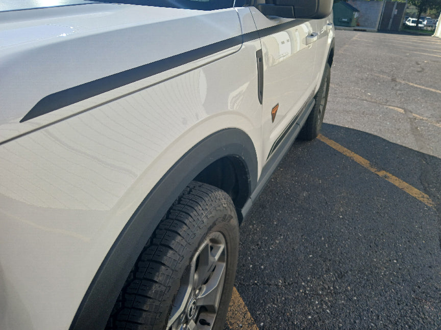 Strobe Side Stripe Decals for 2021-2025 Ford Bronco Sport (x4)