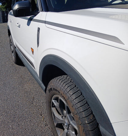Strobe Side Stripe Decals for 2021-2025 Ford Bronco Sport (x4)