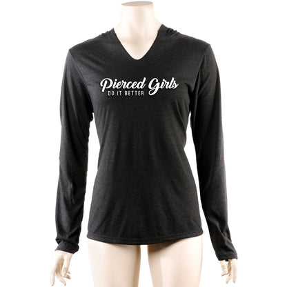 Pierced Girls Do It Better Tapered Long Sleeve Hoodie