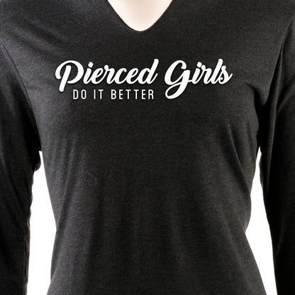 Pierced Girls Do It Better Tapered Long Sleeve Hoodie