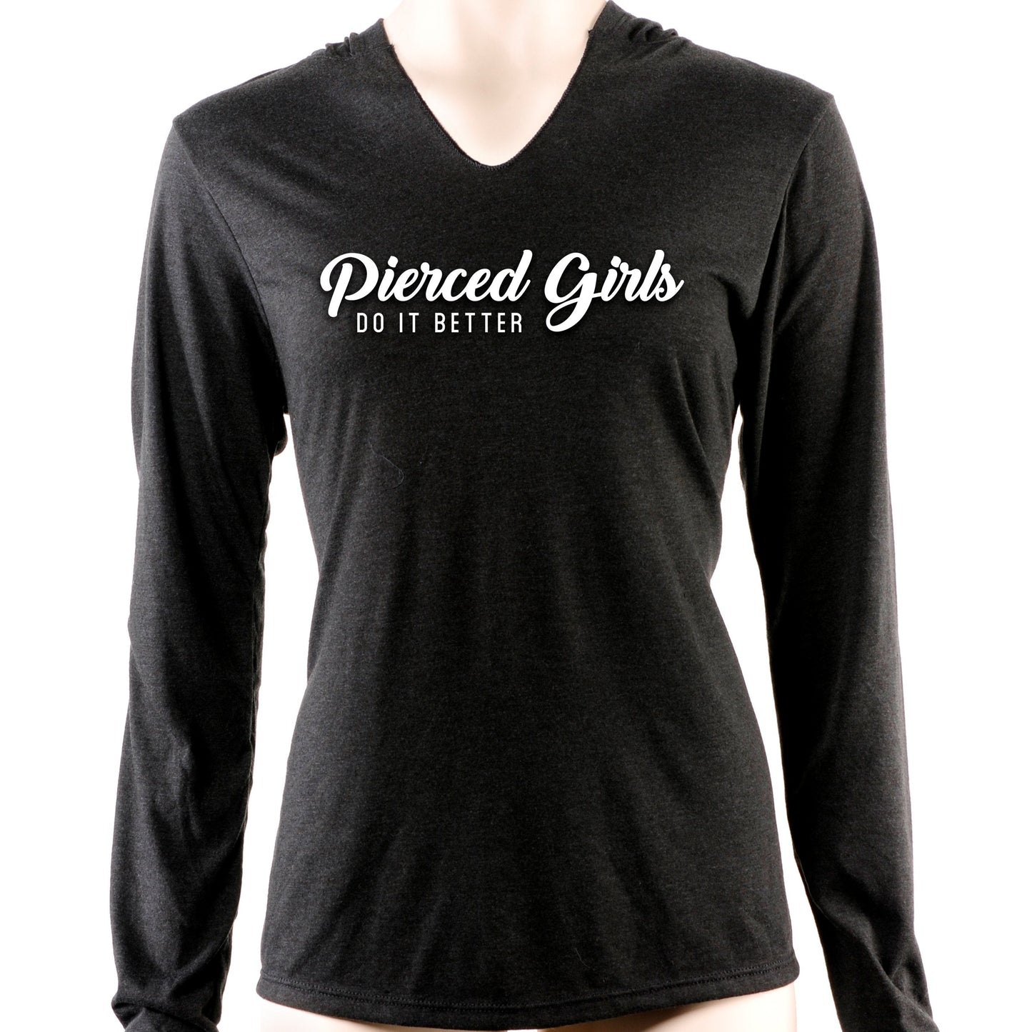 Pierced Girls Do It Better Tapered Long Sleeve Hoodie
