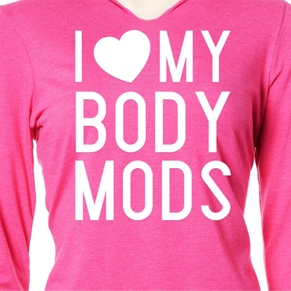 I Love My Body Mods Tapered Long Sleeve Hoodie