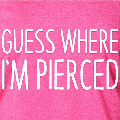 Guess Where I'm Pierced Tapered Long Sleeve Hoodie
