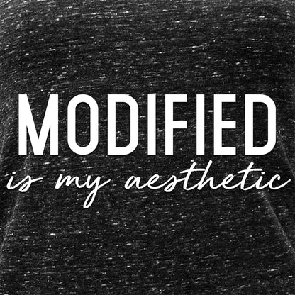 Modified is my Aesthetic Black Gray Cosmic Twist Back Tank Top