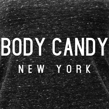 Body Candy New York Black Gray Cosmic Twist Back Tank Top