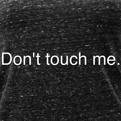 Don't Touch Me Black Gray Cosmic Twist Back Tank Top