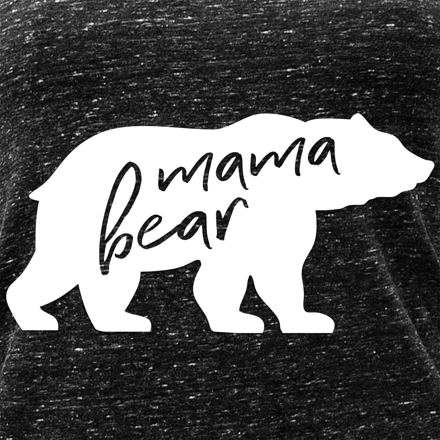 Mama Bear Black Gray Cosmic Twist Back Tank Top