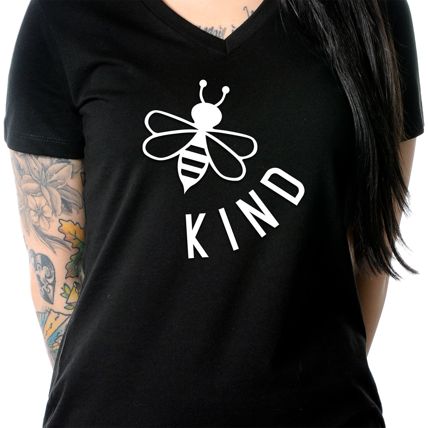 Bee Kind Tapered V-Neck Tee Shirt