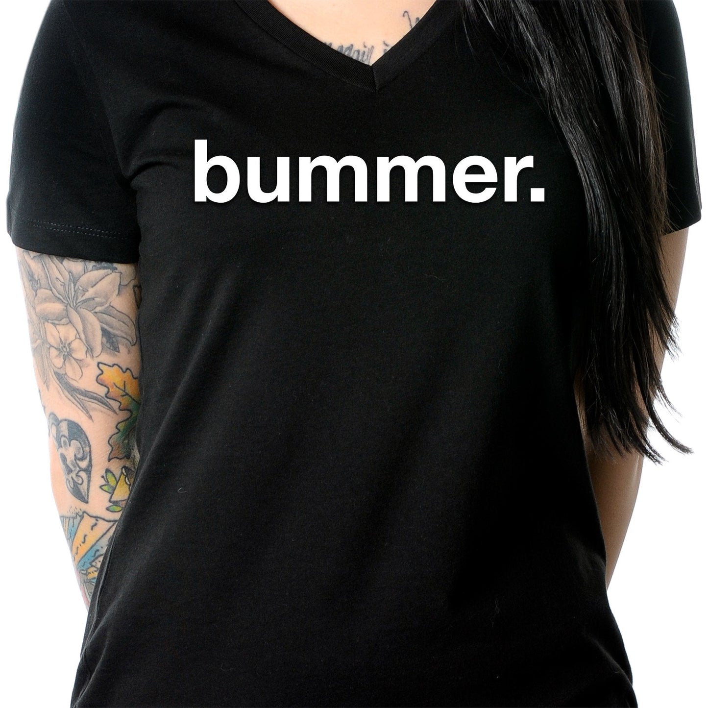 Bummer Tapered V-Neck Tee Shirt