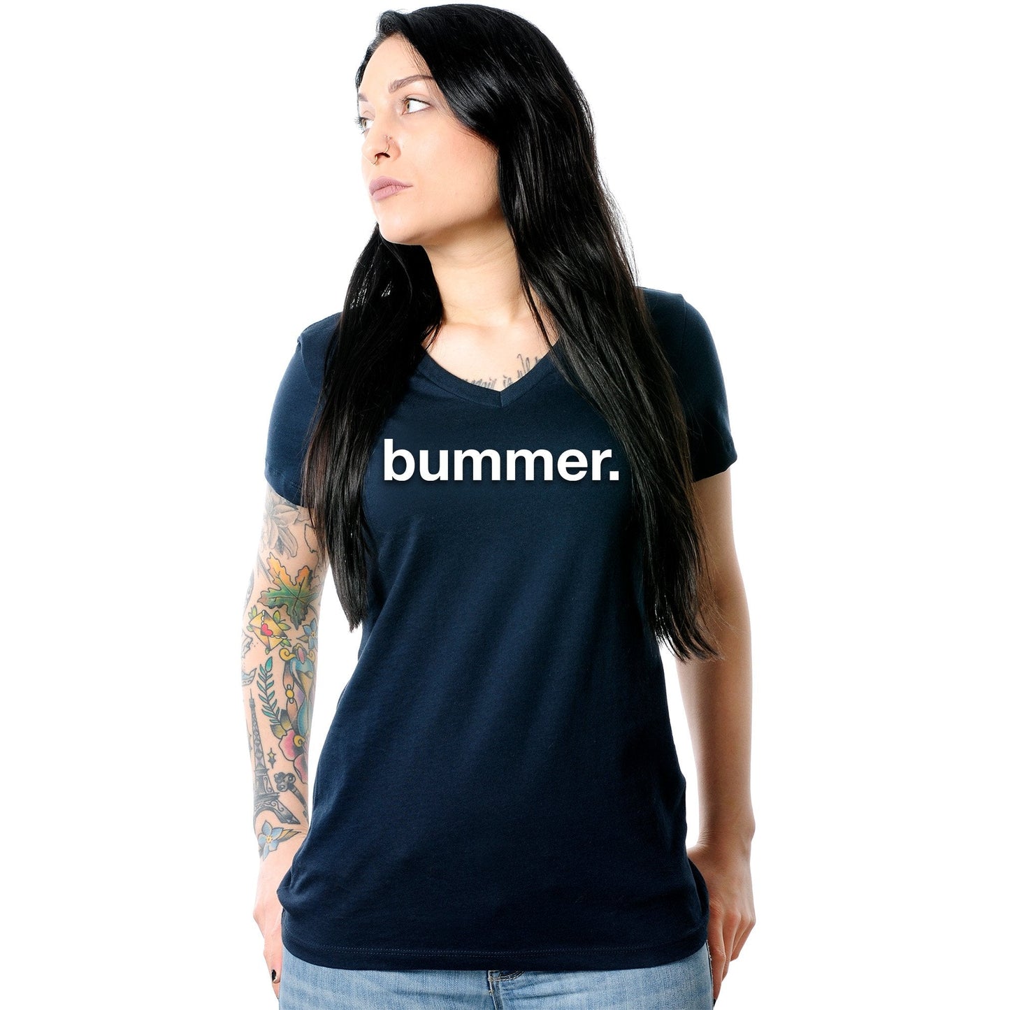 Bummer Tapered V-Neck Tee Shirt