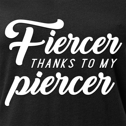 Fiercer thanks to my Piercer Black Tapered V-Neck Tee Shirt