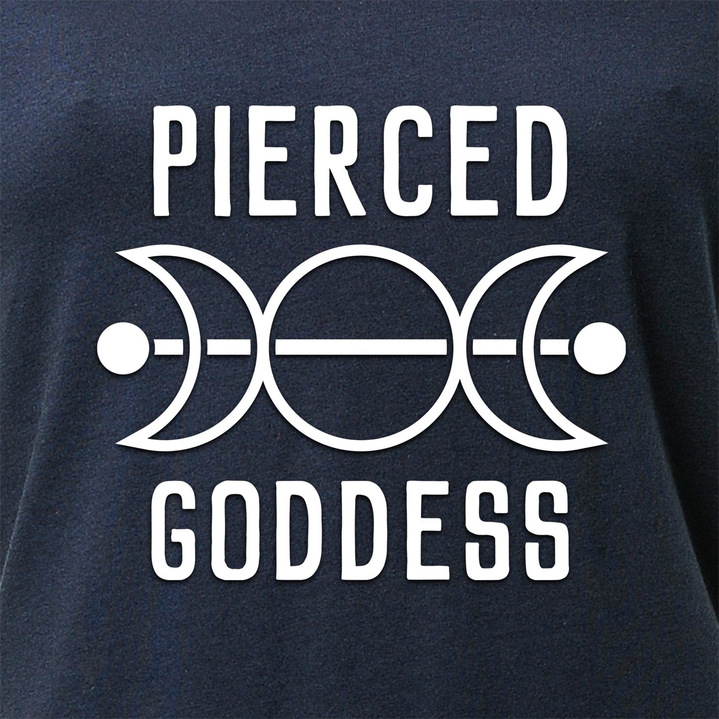Pierced Goddess Tapered V-Neck Tee Shirt