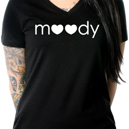 Moody Tapered V-Neck Tee Shirt