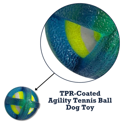 Country Living TPR-Coated Agility Tennis Ball Dog Toy – Durable & Pet-Safe