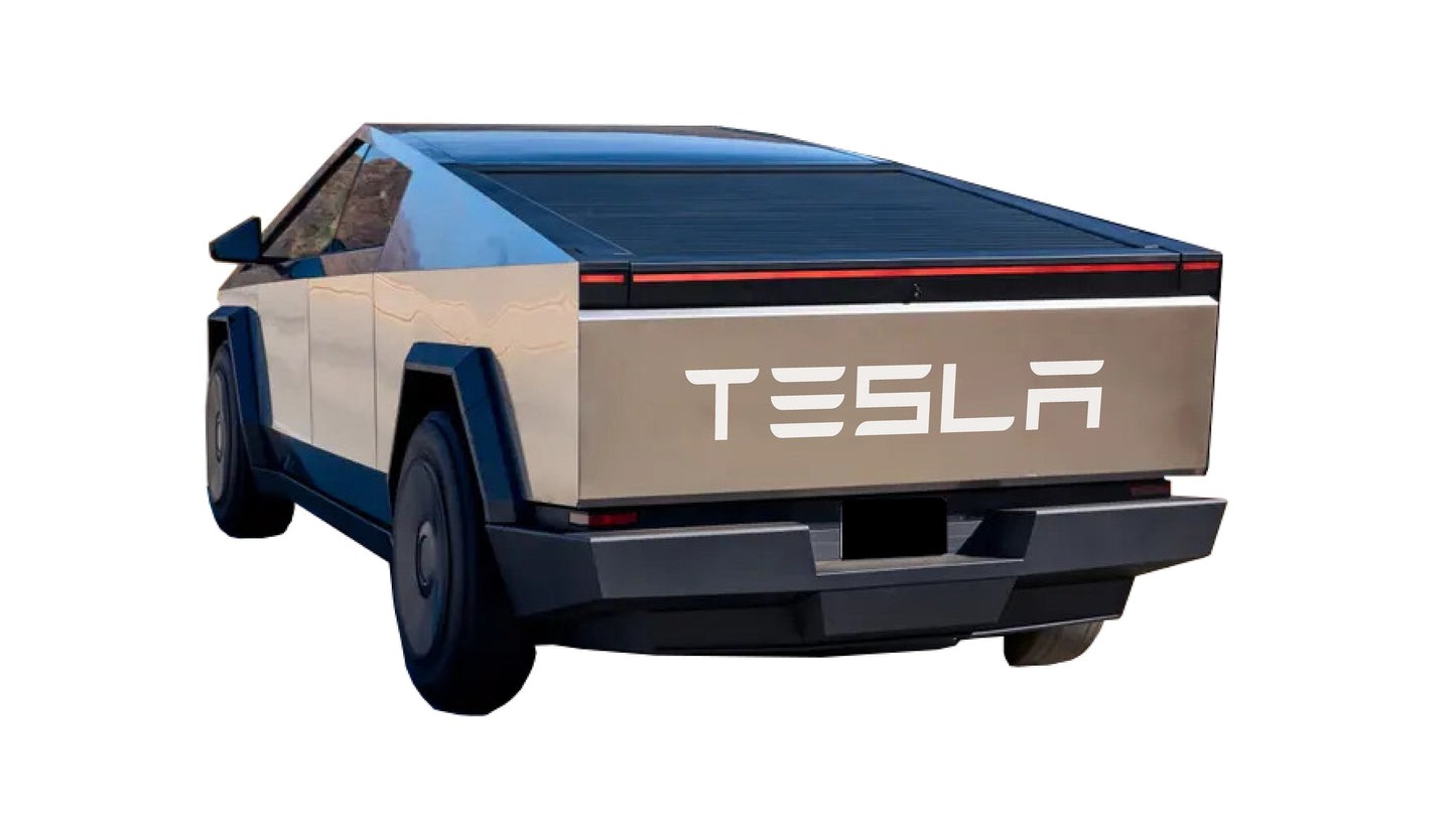 "TESLA" Tailgate Decals For The 2023-2026 Tesla Cybertruck