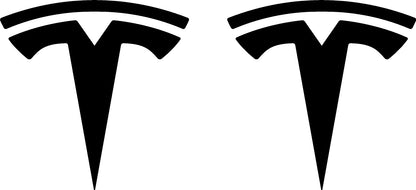 Tesla "T" Door Decals For The 2023-2026 Tesla Cybertruck (x2)